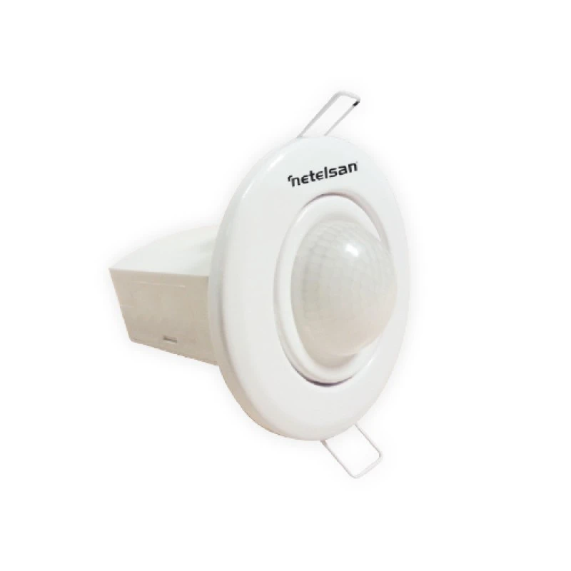 Jumbo Spot İki Gözlü Oynar Başlıklı 360˚ Dijital Tavan Tipi Sıva Altı Hareket Sensörü(Klasik)